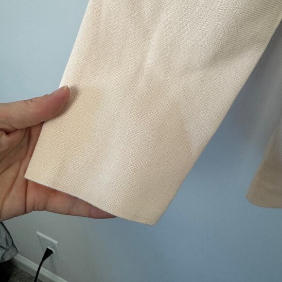 COS KNITTED POLO NECK JUMPER ORGANIC COTTON LIGHT PINK - Picture 7 of 13